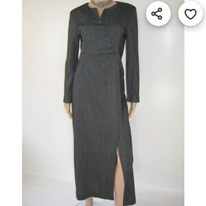 Margit Menia Designer Collection Structured Empire Dress Sz